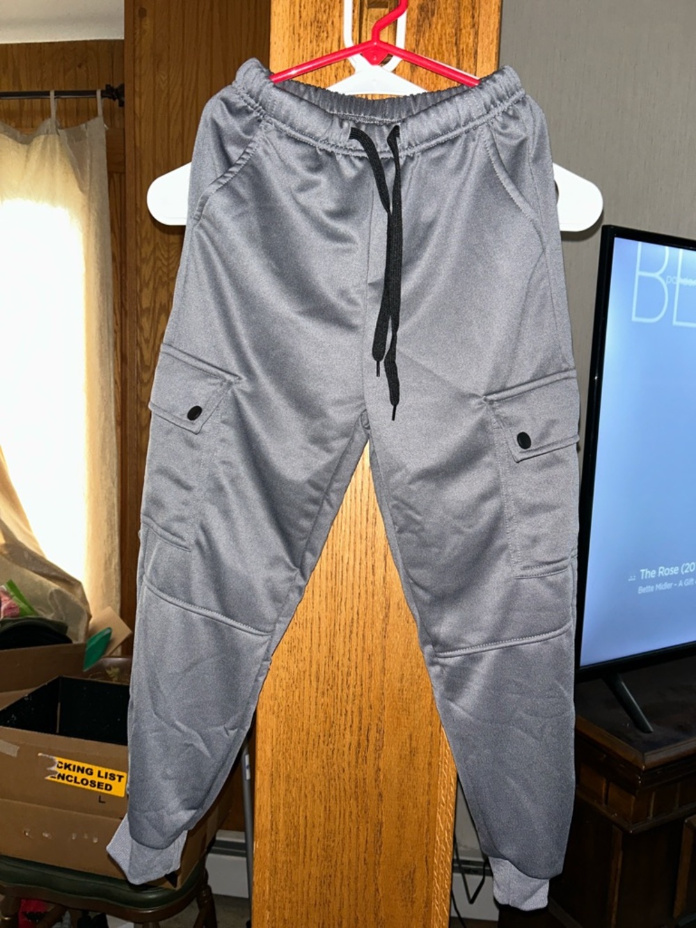 SHEIN Gray Kids Cargo Jogger Sweatpants